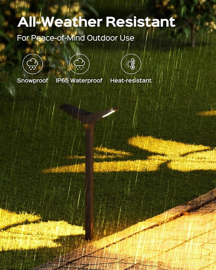 Solar Powered Garden Lights For Decor Patio Pathway Walkway